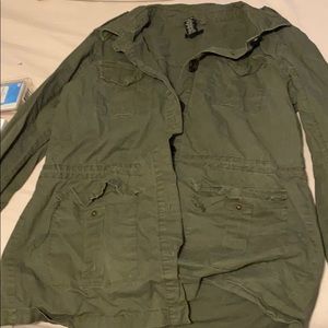green jacket